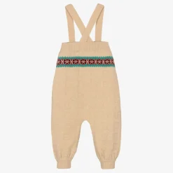 Gucci Trousers|Trousers*Boys Beige Knitted Dungarees