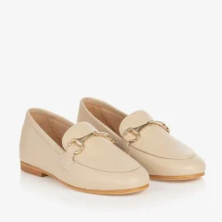 Childrens Classics Loafers & Moccasins|Loafers & Moccasins*Boys Beige Leather Loafers