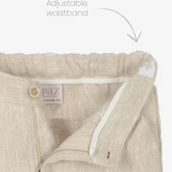 Paz Rodríguez Suits*Boys Beige Linen Suit