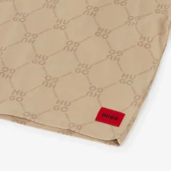 HUGO Tops*Boys Beige Monogram Cotton T-Shirt