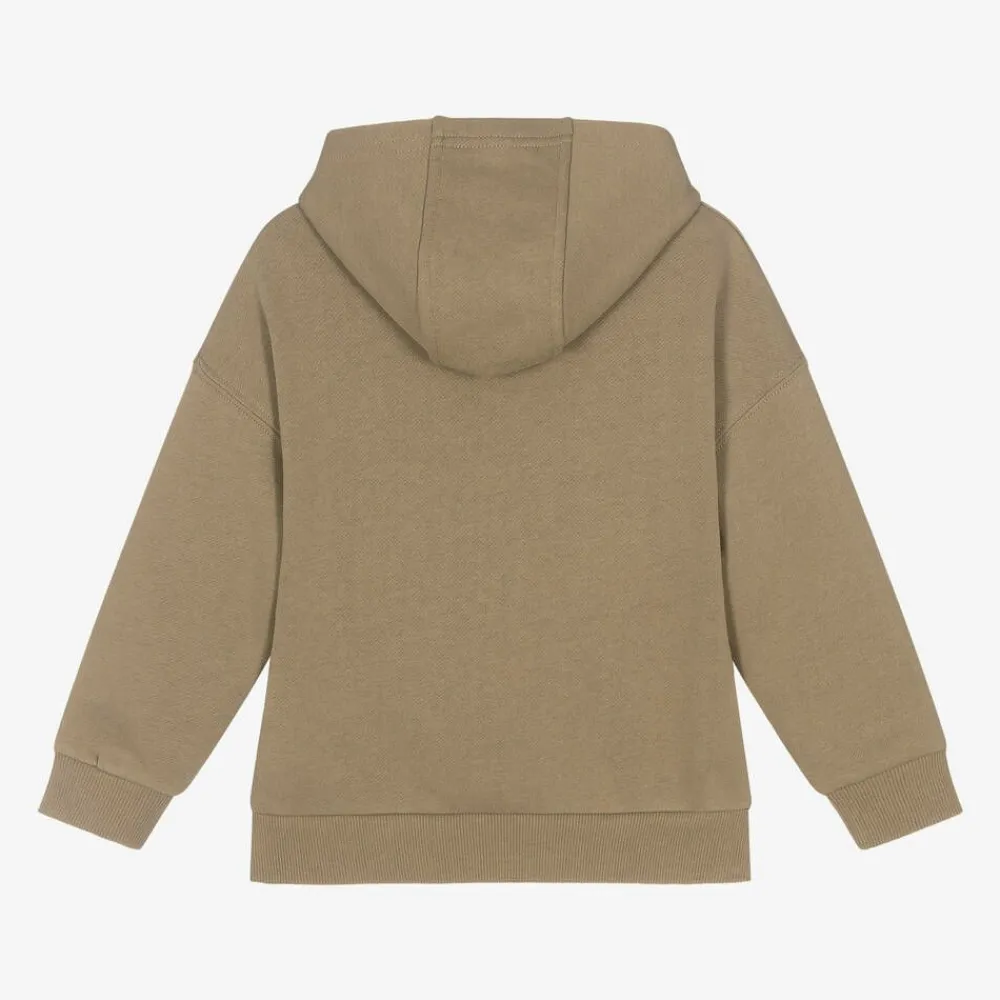 Timberland Tops*Boys Beige Organic Cotton Hoodie