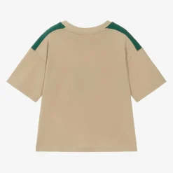 HUGO Tops*Boys Beige Organic Cotton T-Shirt