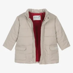 Tutto Piccolo Coats & Jackets*Boys Beige Puffer Coat