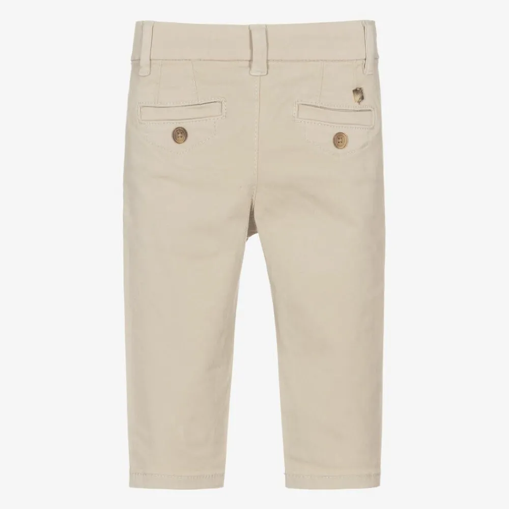 Mayoral Trousers*Boys Beige Slim Fit Chino Trousers