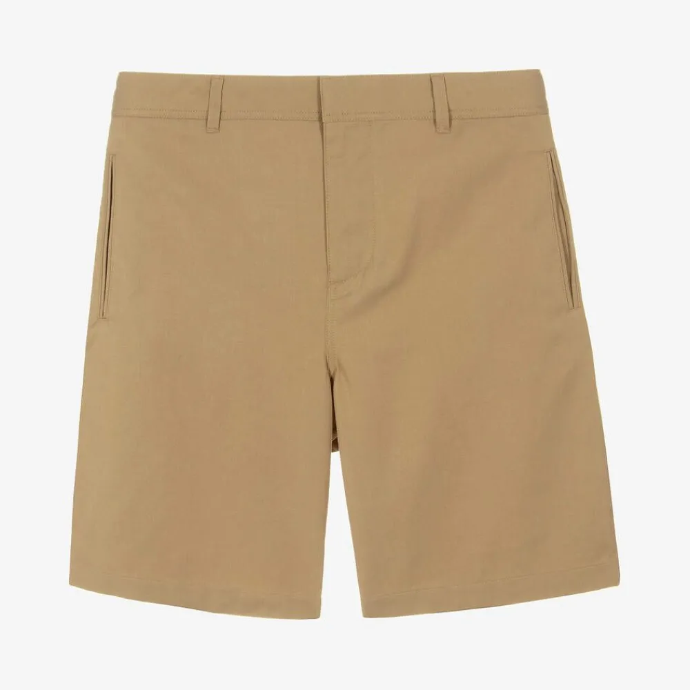 Burberry Shorts*Boys Beige Twill Shorts