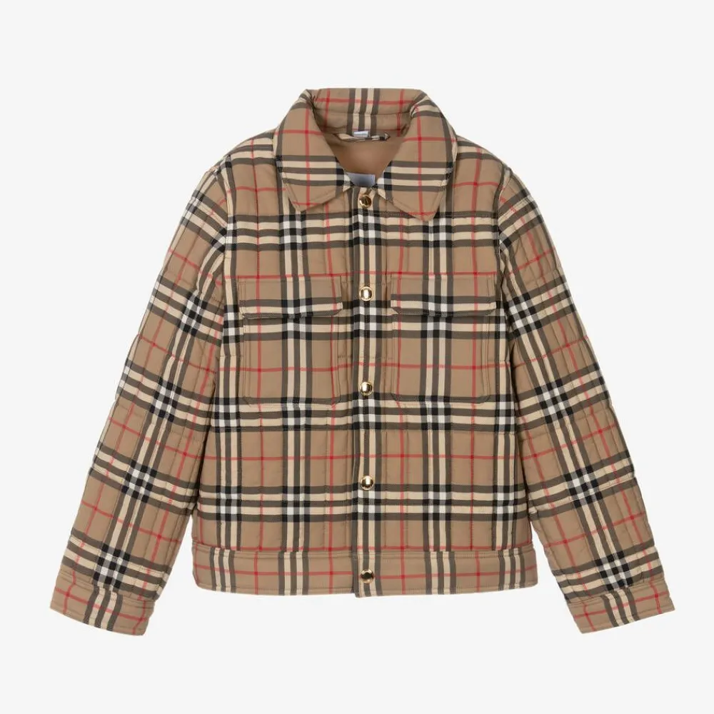 Burberry Coats & Jackets*Boys Beige Vintage Check Jacket