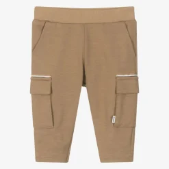BOSS Trousers*Boys Beige Viscose Cargo Trousers