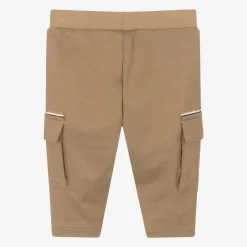 BOSS Trousers*Boys Beige Viscose Cargo Trousers