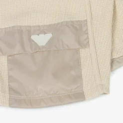 Emporio Armani Shorts*Boys Beige Waffle Cotton Jersey Shorts