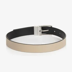 Emporio Armani Clothing Accessories*Boys Black & Beige Reversible Belt
