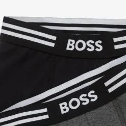BOSS Underwear*Boys Black & Grey Boxer Shorts (2 Pack)