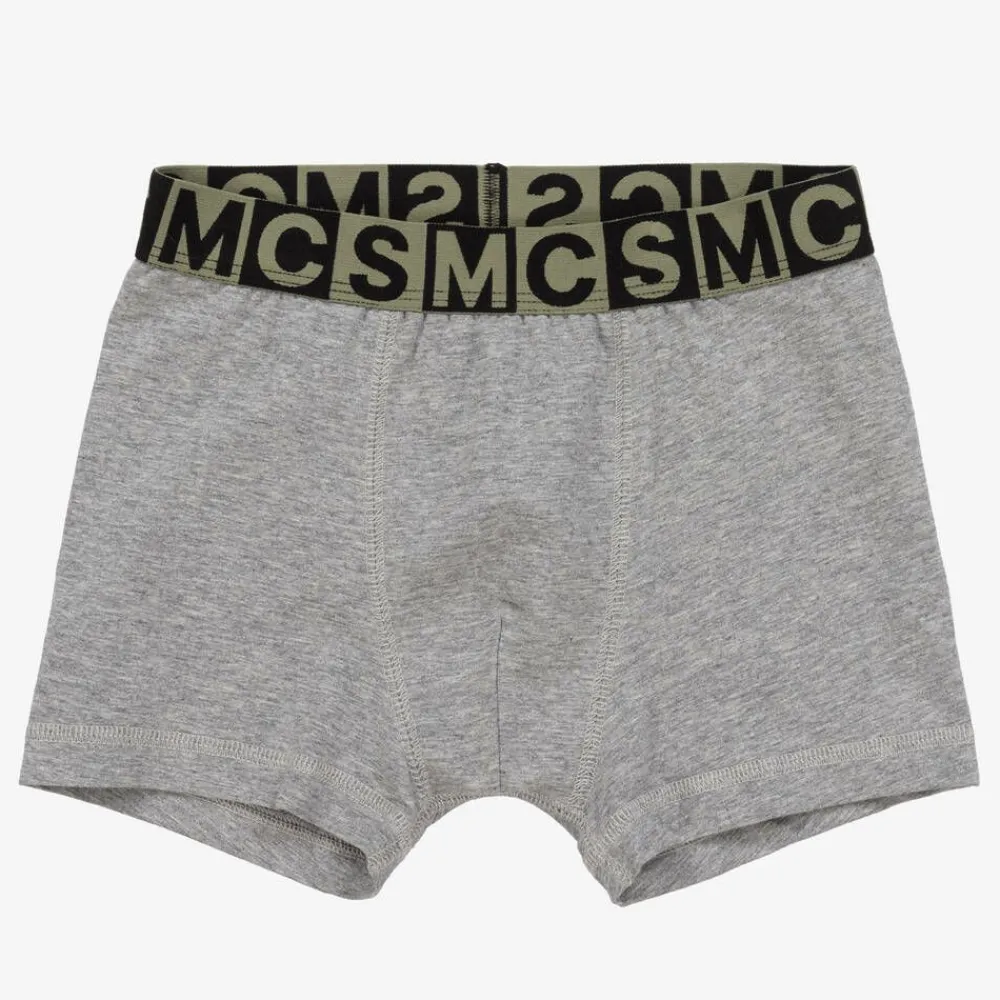 Stella McCartney Kids Underwear*Boys Black & Grey Boxer Shorts (2 Pack)