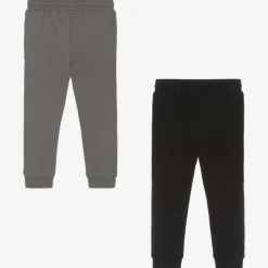 Childrensalon Essentials Trousers*Boys Black & Grey Organic Joggers (2 Pack)