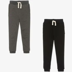 Childrensalon Essentials Trousers*Boys Black & Grey Organic Joggers (2 Pack)