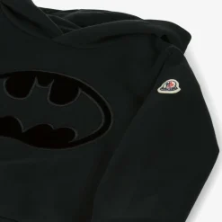Moncler Enfant Tops*Boys Black Cotton Batman Hoodie