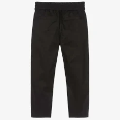 Burberry Trousers*Boys Black Cotton EKD Trousers