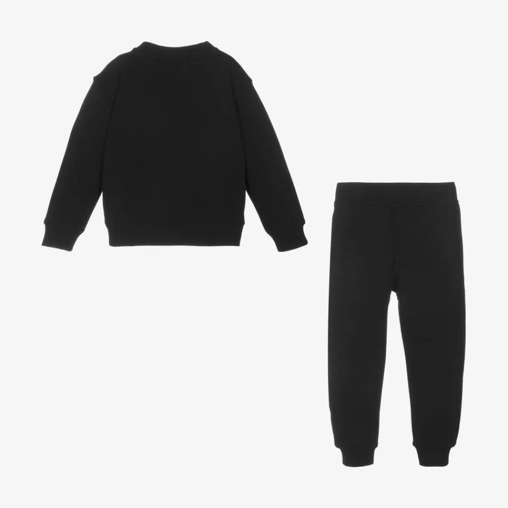 Calvin Klein Tracksuits*Boys Black Cotton Jersey Tracksuit
