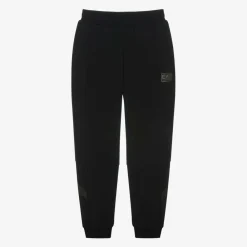 EA7 Emporio Armani Trousers*Boys Black Cotton Joggers