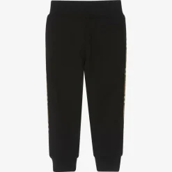 Burberry Trousers*Boys Black Cotton Joggers