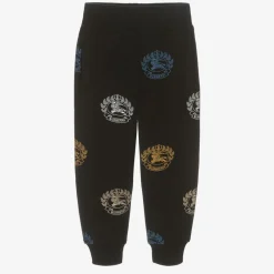 Burberry Trousers*Boys Black Cotton Logo Joggers