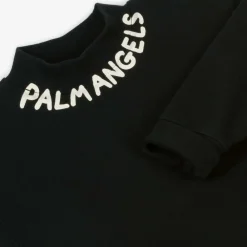 Palm Angels Tops*Boys Black Cotton Sweatshirt