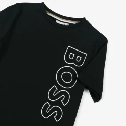 BOSS Tops*Boys Black Cotton T-Shirt