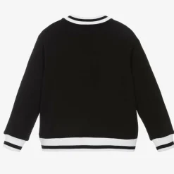Dolce amp; Gabbana Tops*Boys Black Cotton Varsity Sweatshirt