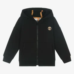 Timberland Tops*Boys Black Cotton Zip-Up Hoodie