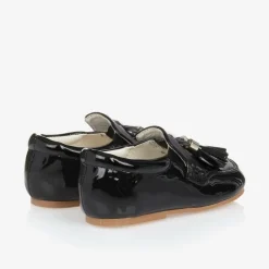 Sevva First Walkers|First Walkers*Boys Black Faux Patent Leather Loafers