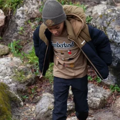 Timberland Coats & Jackets*Boys Black Hooded Puffer Jacket