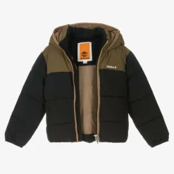 Timberland Coats & Jackets*Boys Black Hooded Puffer Jacket