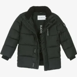 Calvin Klein Coats & Jackets*Boys Black Hooded Puffer Jacket