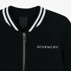 Givenchy Tops*Boys Black Knitted Zip-up Top