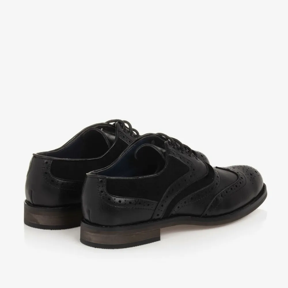 House of Cavani Brogues|Brogues*Boys Black Lace-Up Brogues