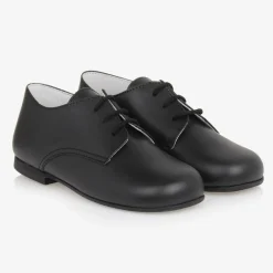 Beatrice amp; George Traditional Shoes|Brogues*Boys Black Lace-Up Leather Shoes