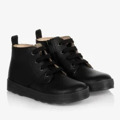 Falcotto by Naturino Boots|Boots*Boys Black Leather Ankle Boots
