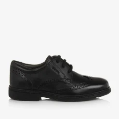 Geox Traditional Shoes|School Shoes*Boys Black Leather Brogue Shoes