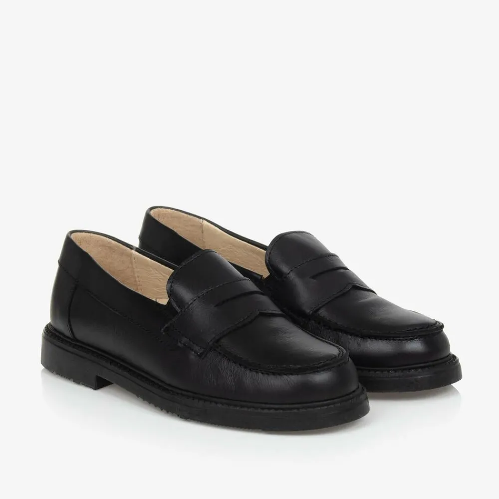Childrens Classics Loafers & Moccasins|Loafers & Moccasins*Boys Black Leather Shoes