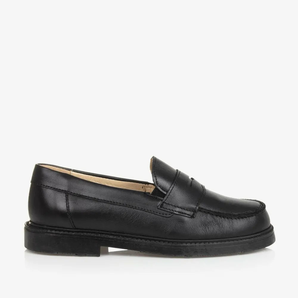 Childrens Classics Loafers & Moccasins|Loafers & Moccasins*Boys Black Leather Shoes