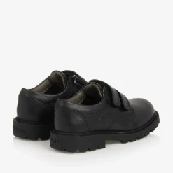 Geox School Shoes*Boys Black Leather Shoes