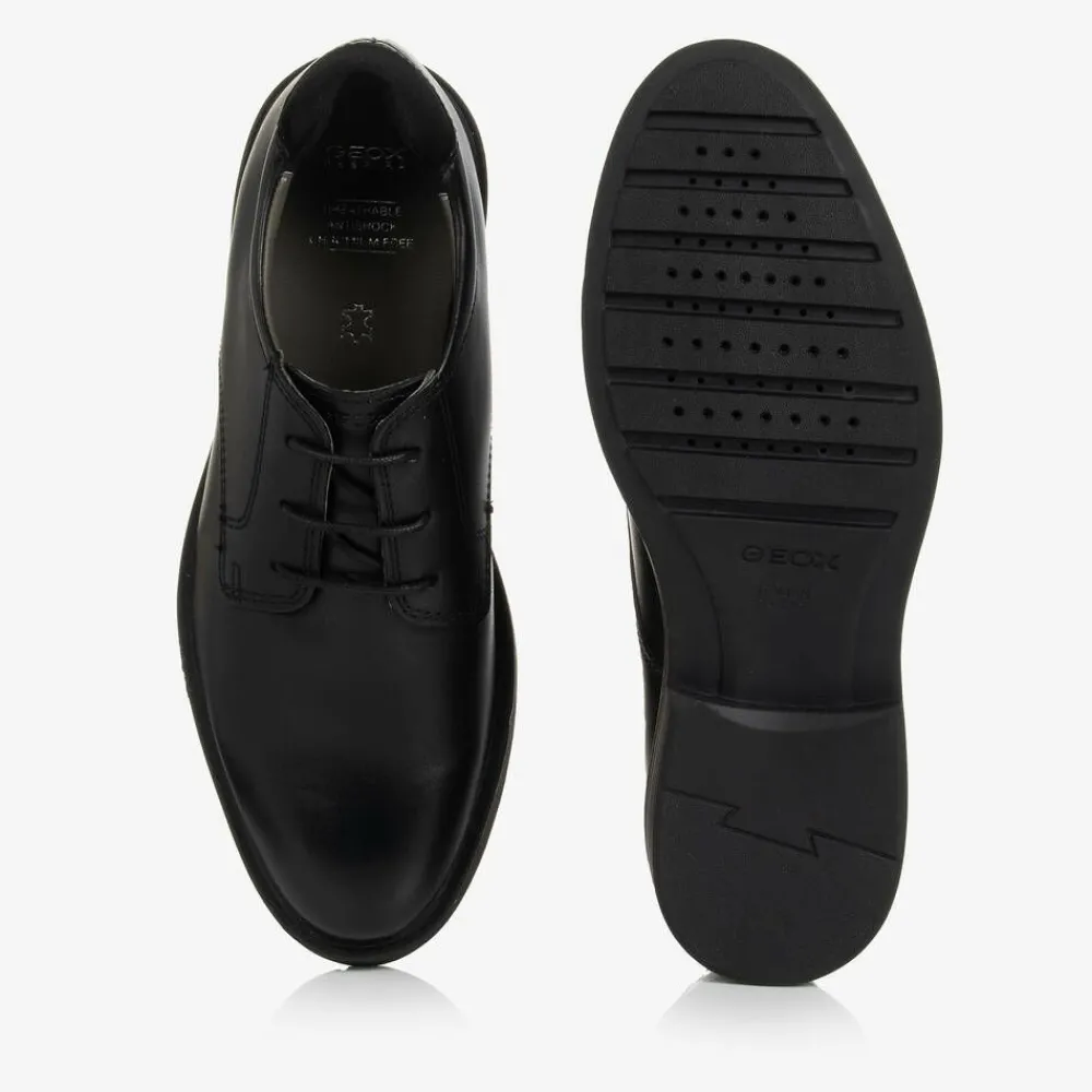 Geox School Shoes|Brogues*Boys Black Leather Shoes