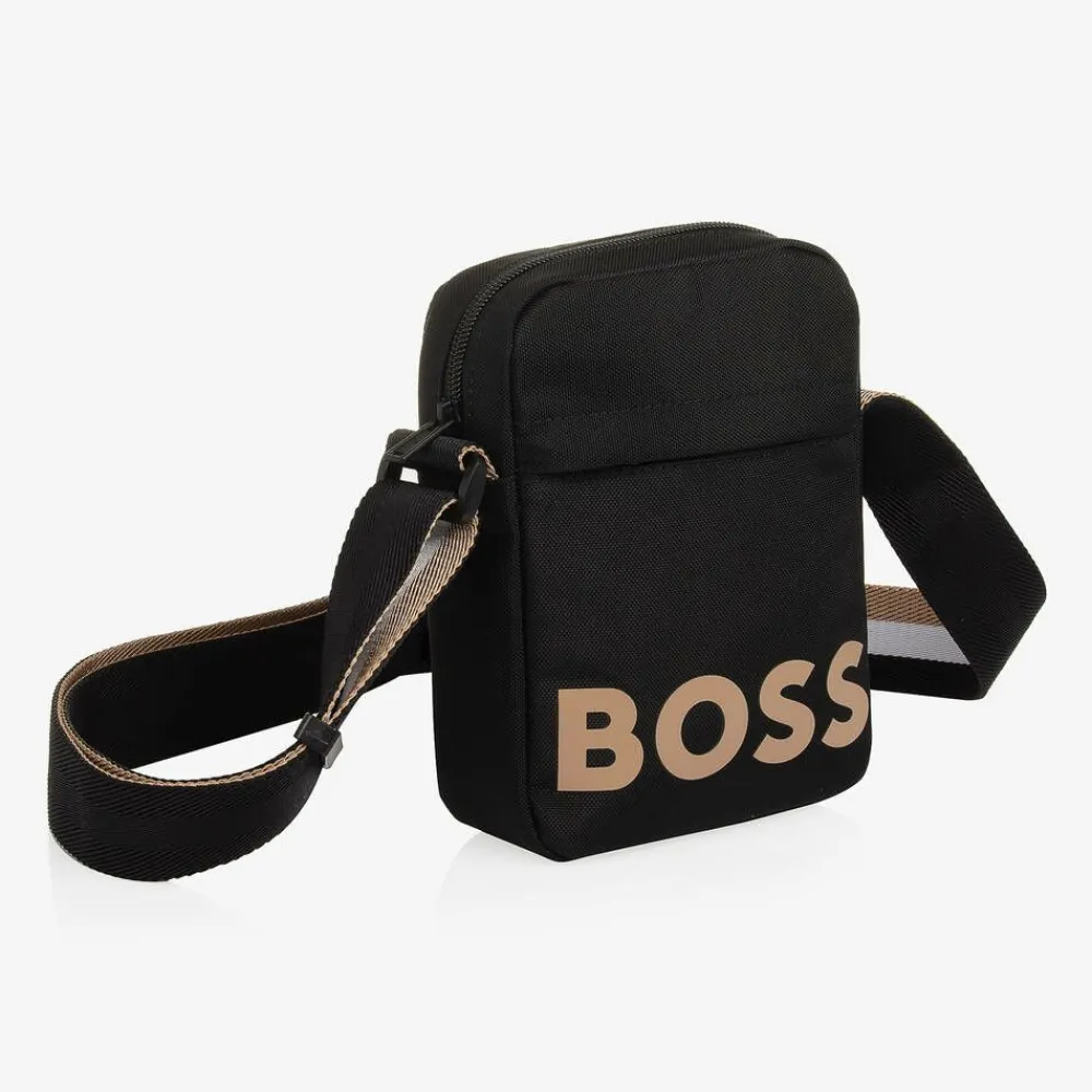 BOSS Bags*Boys Black Messenger Bag (19cm)
