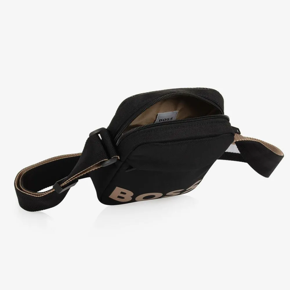 BOSS Bags*Boys Black Messenger Bag (19cm)