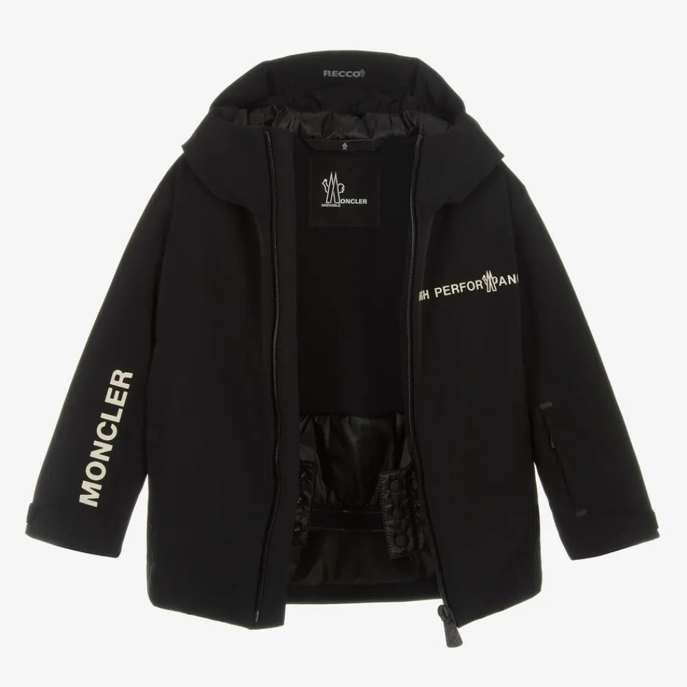 Moncler Enfant Snowwear*Boys Black Moriond Ski Jacket