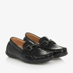 Sevva Loafers & Moccasins|Loafers & Moccasins*Boys Black Patent Horsebit Loafers