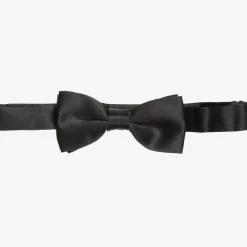 Romano Clothing Accessories*Boys Black Satin Bow Tie (10cm)