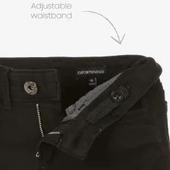 Emporio Armani Trousers*Boys Black Slim Cotton Jeans
