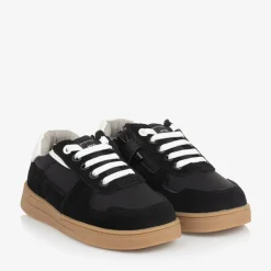 Mayoral Trainers*Boys Black Suede Leather Trainers