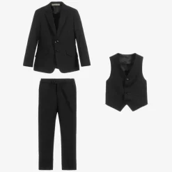 Romano Suits*Boys Black Suit