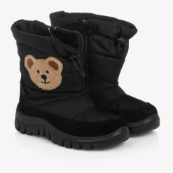 Falcotto by Naturino Snow Boots|Snow Boots*Boys Black Teddy Bear Snow Boots